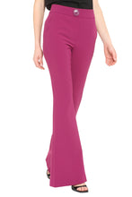Load image into Gallery viewer, Flared crêpe trousers
