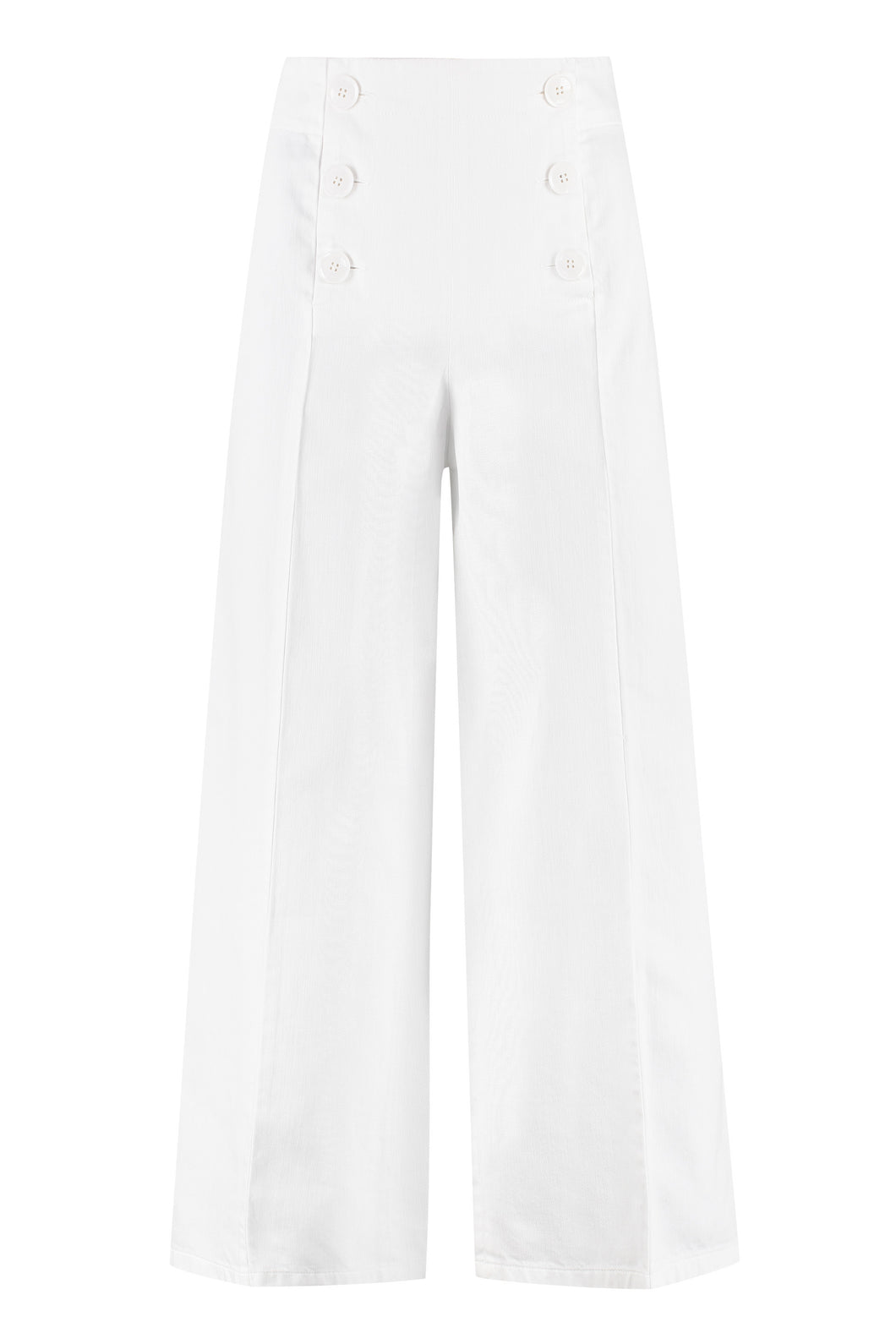 Denim culotte-pants