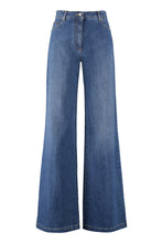 Load image into Gallery viewer, High-waist wide-leg jeans
