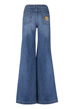 Load image into Gallery viewer, High-waist wide-leg jeans
