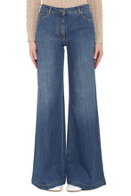 Load image into Gallery viewer, High-waist wide-leg jeans
