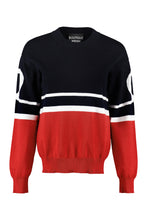 Load image into Gallery viewer, Cotton-cashmere blend crew-neck pullover
