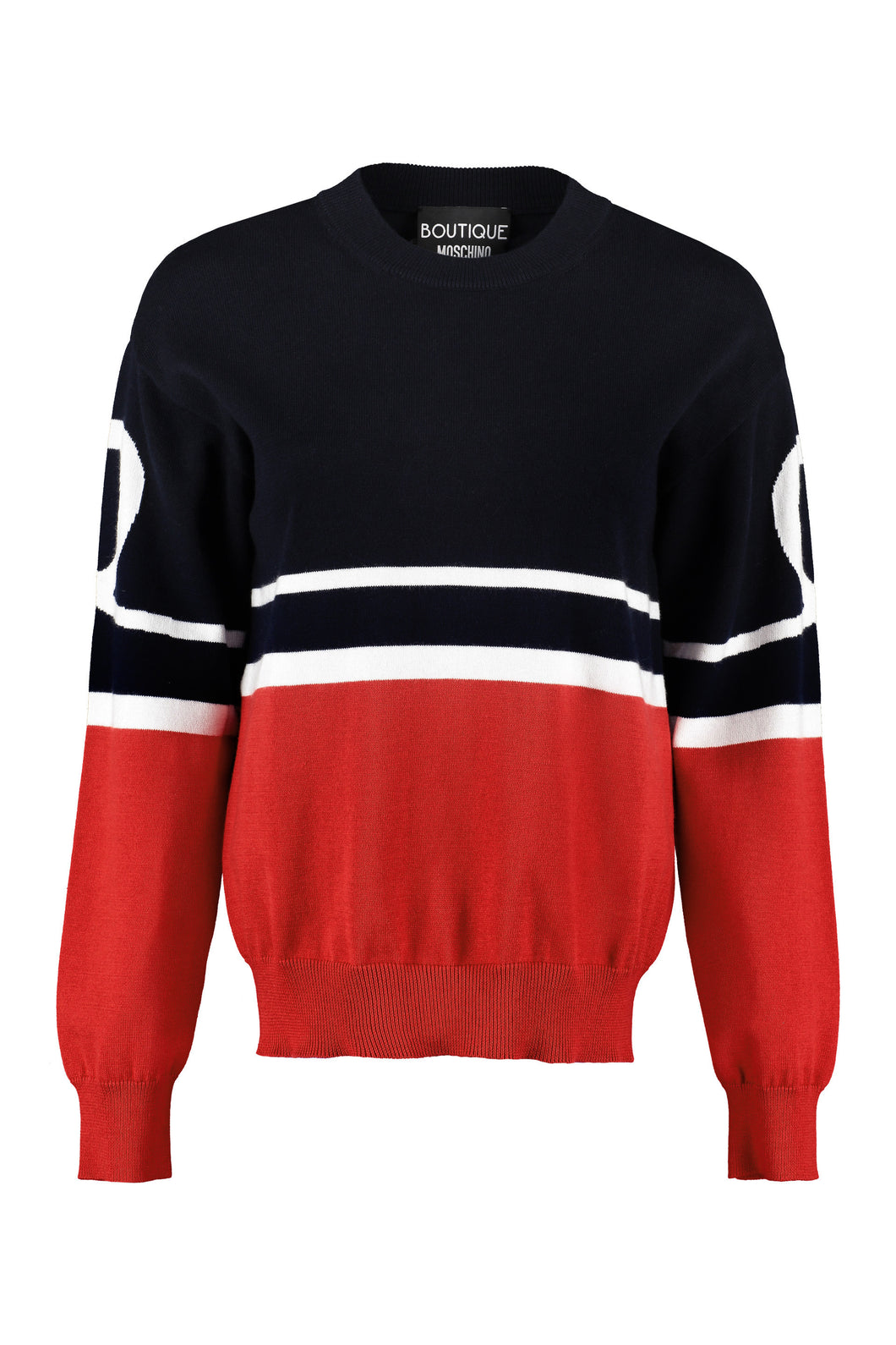 Cotton-cashmere blend crew-neck pullover