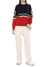 Load image into Gallery viewer, Cotton-cashmere blend crew-neck pullover

