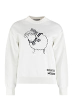 Load image into Gallery viewer, Cotton-cashmere blend crew-neck pullover
