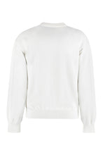Load image into Gallery viewer, Cotton-cashmere blend crew-neck pullover
