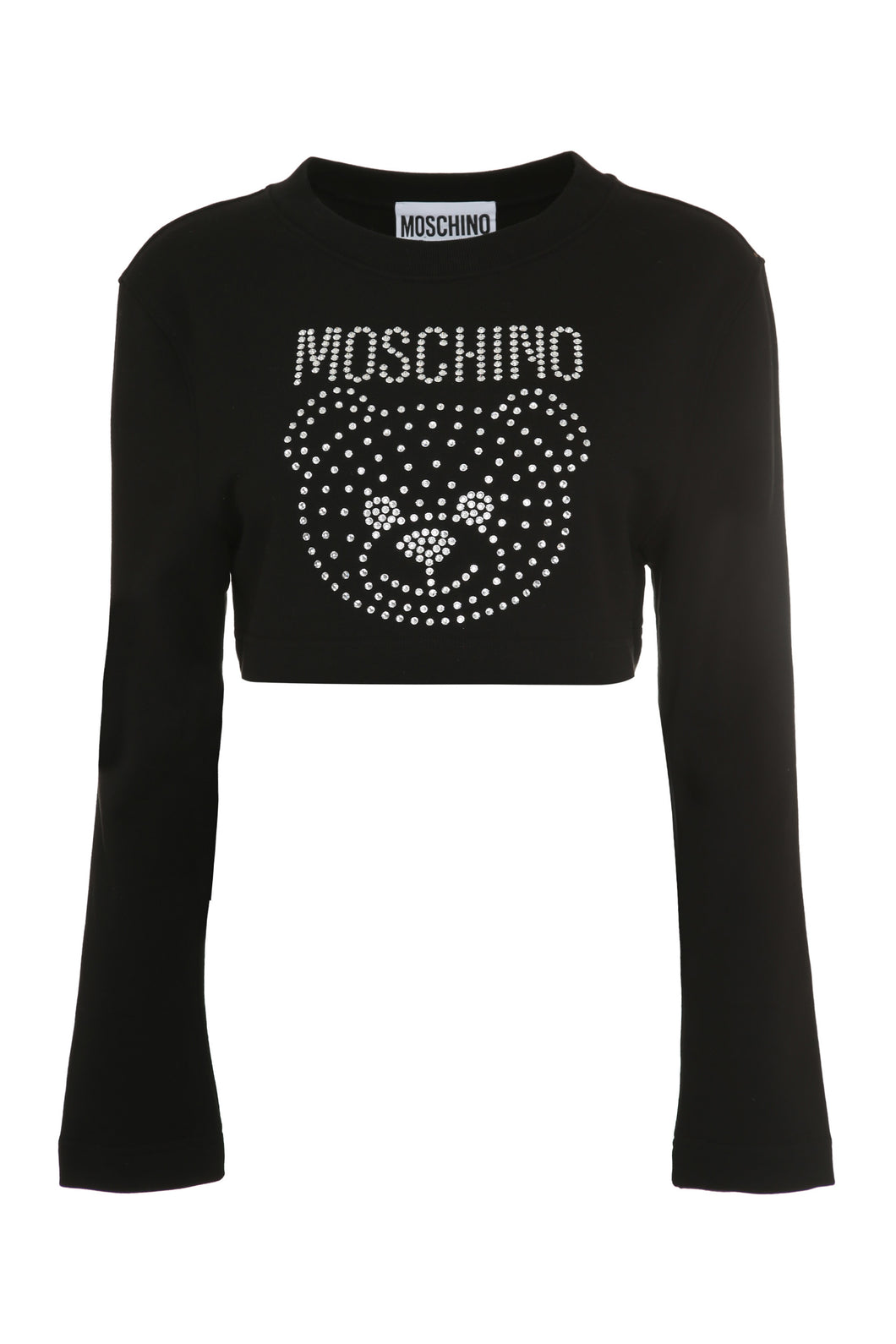 Cropped cotton sweatshirt