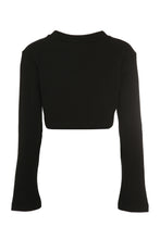Load image into Gallery viewer, Cropped cotton sweatshirt
