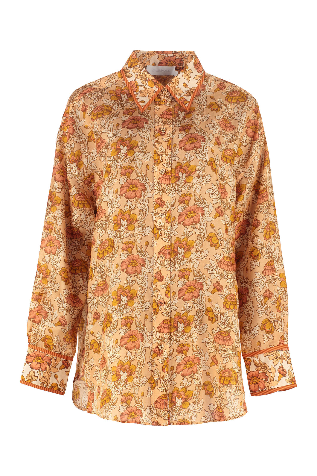 Andie printed silk shirt