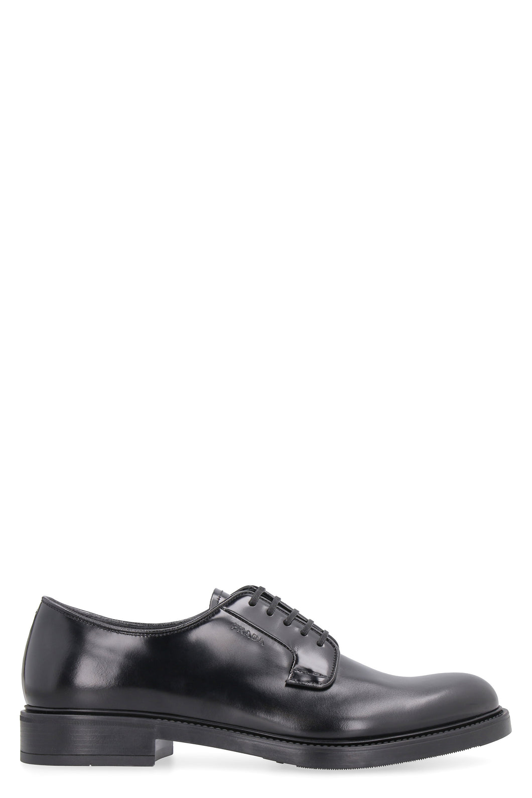 Brushed leather lace-up shoes