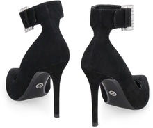 Load image into Gallery viewer, Giselle suede ponty-toe pumps
