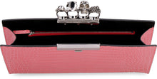 Load image into Gallery viewer, Croco-print leather clutch
