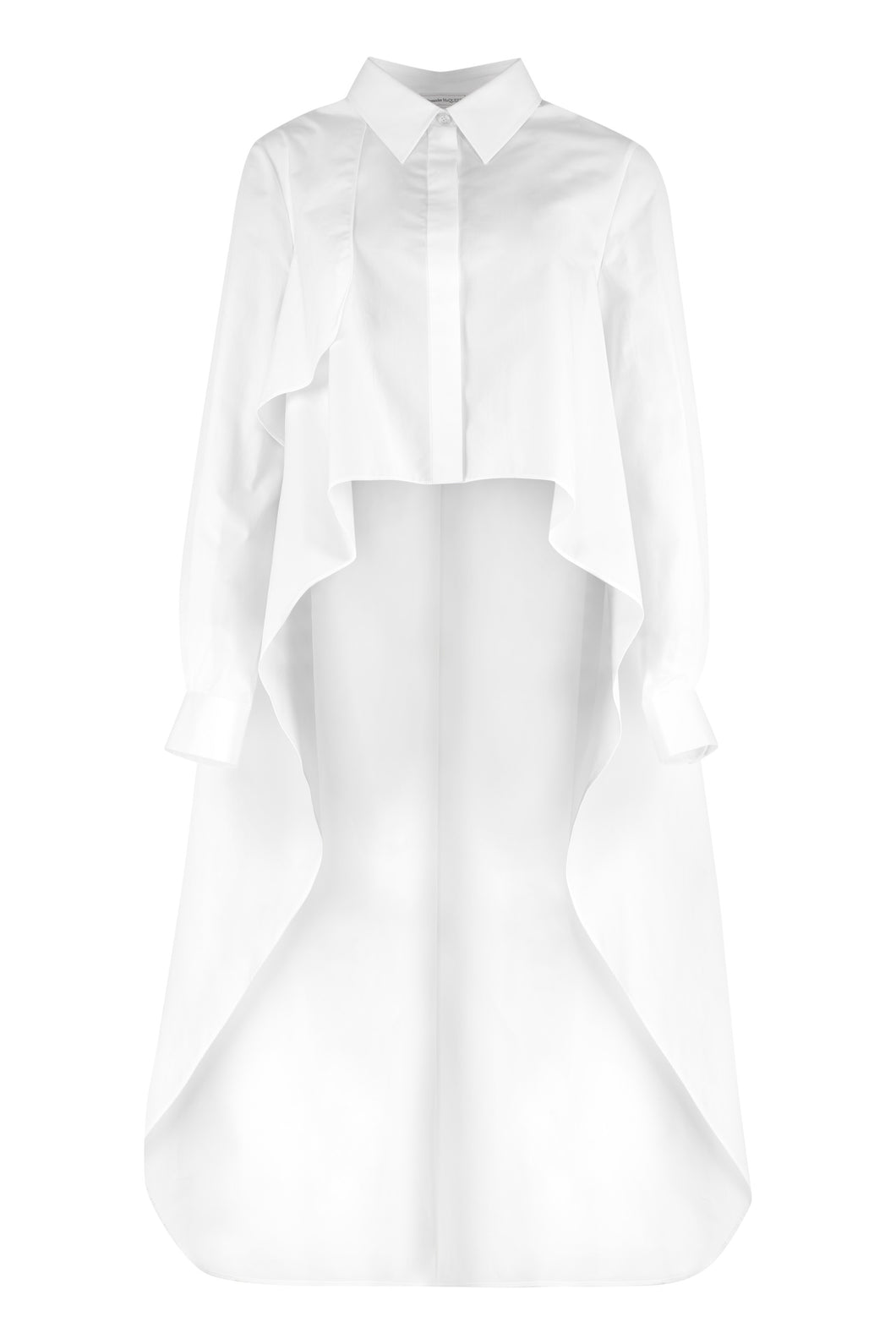 Asymmetric cotton shirt