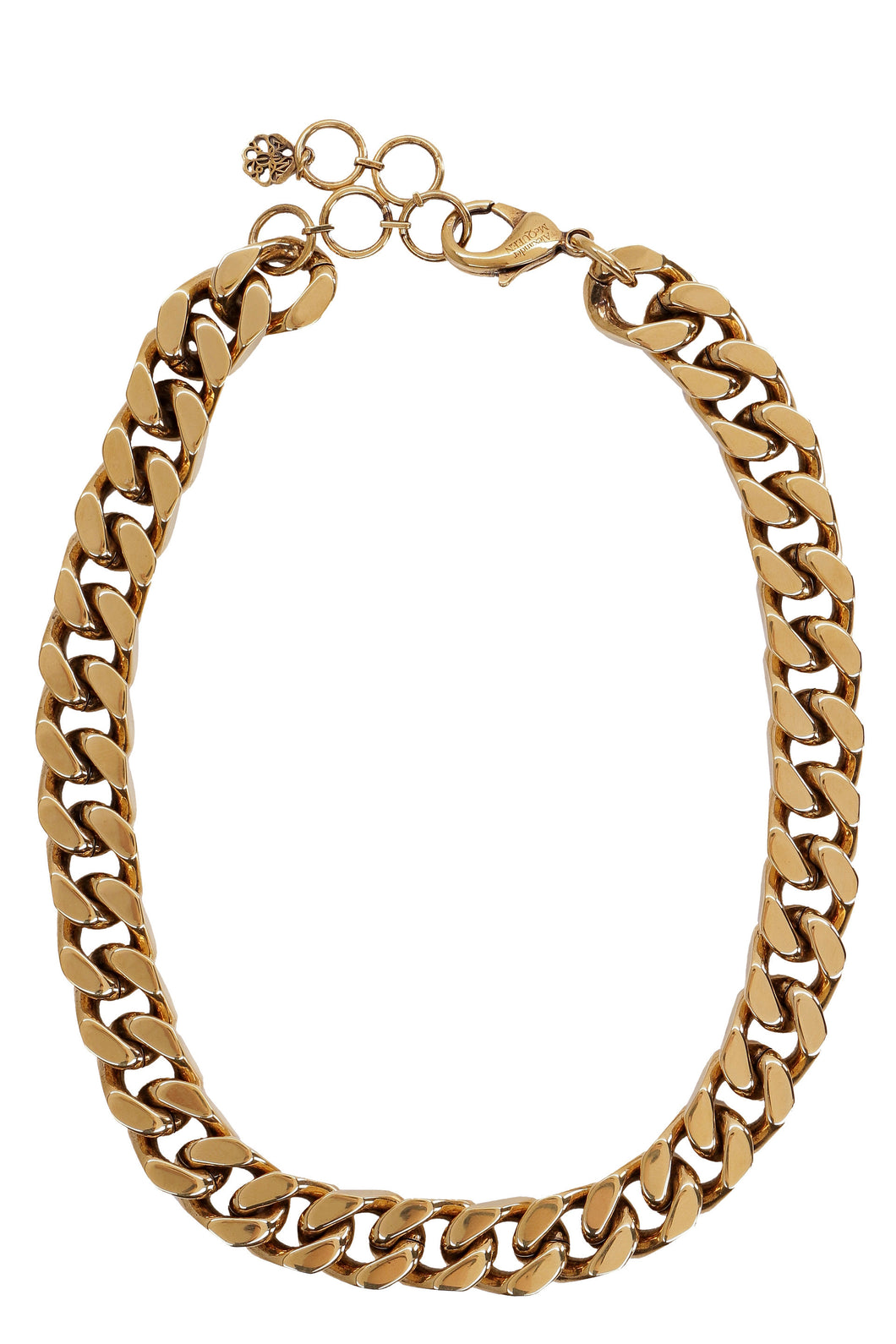 Gold-tone metal necklace