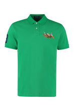 Load image into Gallery viewer, Embroidered cotton-piqué polo shirt
