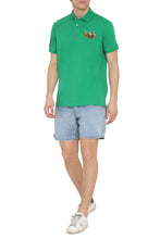 Load image into Gallery viewer, Embroidered cotton-piqué polo shirt
