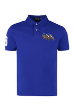 Load image into Gallery viewer, Embroidered cotton-piqué polo shirt
