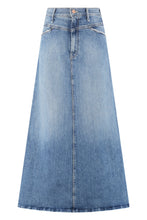 Load image into Gallery viewer, Yoke Front Circle denim skirt
