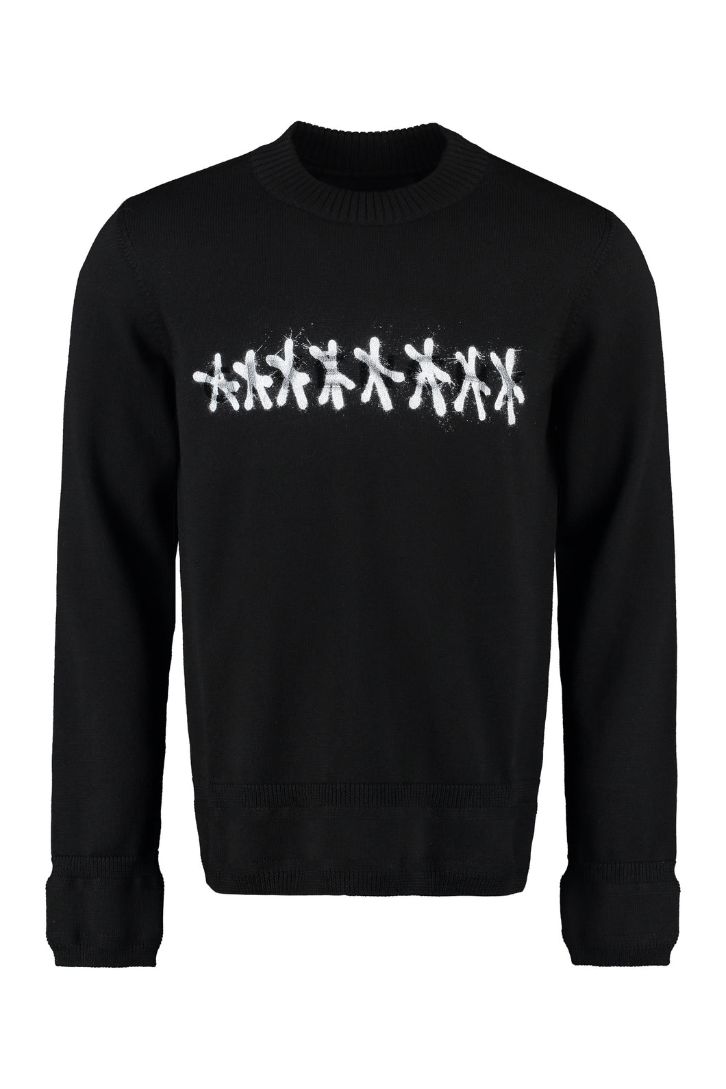 Crew-neck wool sweater