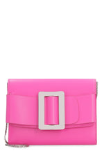 Load image into Gallery viewer, Buckle Travel leather clutch with strap
