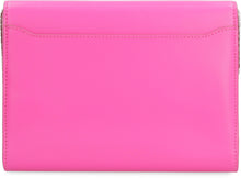 Load image into Gallery viewer, Buckle Travel leather clutch with strap
