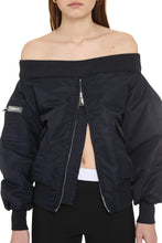 Load image into Gallery viewer, Techno satin bomber jacket
