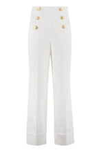 Load image into Gallery viewer, High-waist wide-leg trousers
