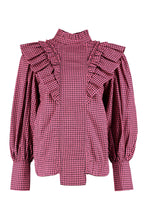 Load image into Gallery viewer, Gingham motif shirt

