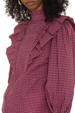 Load image into Gallery viewer, Gingham motif shirt
