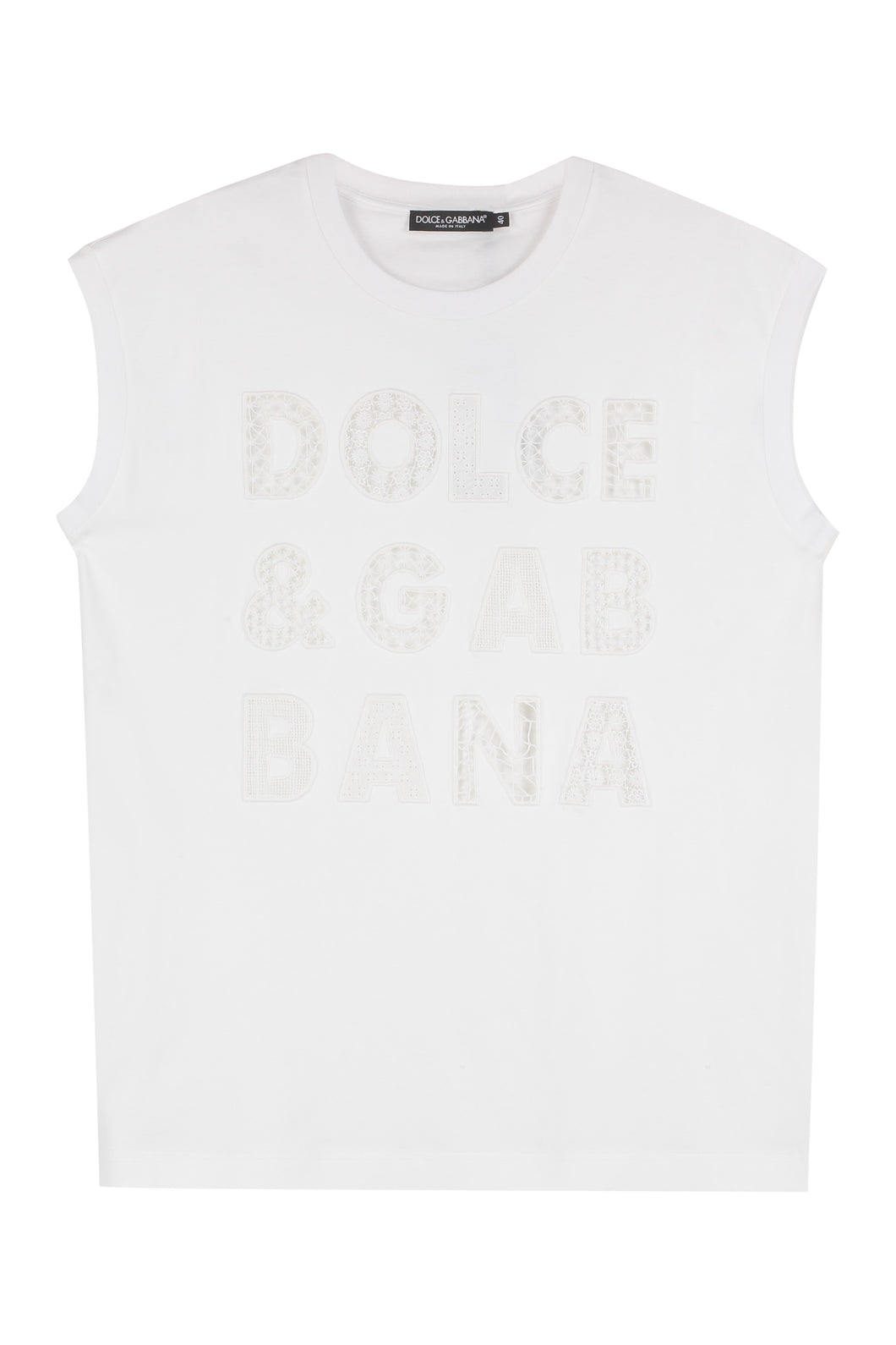 Embroidered cotton top