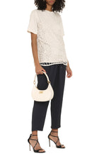 Load image into Gallery viewer, Cotton T-shirt with crochet vest
