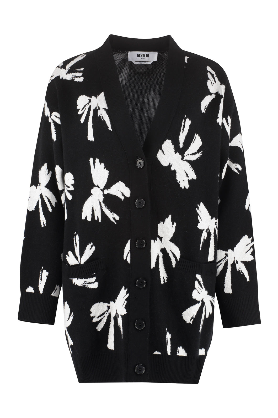 Buttoned cotton cardigan