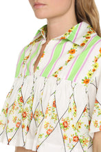 Load image into Gallery viewer, Floral print cotton blouse
