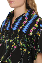 Load image into Gallery viewer, Floral print cotton blouse
