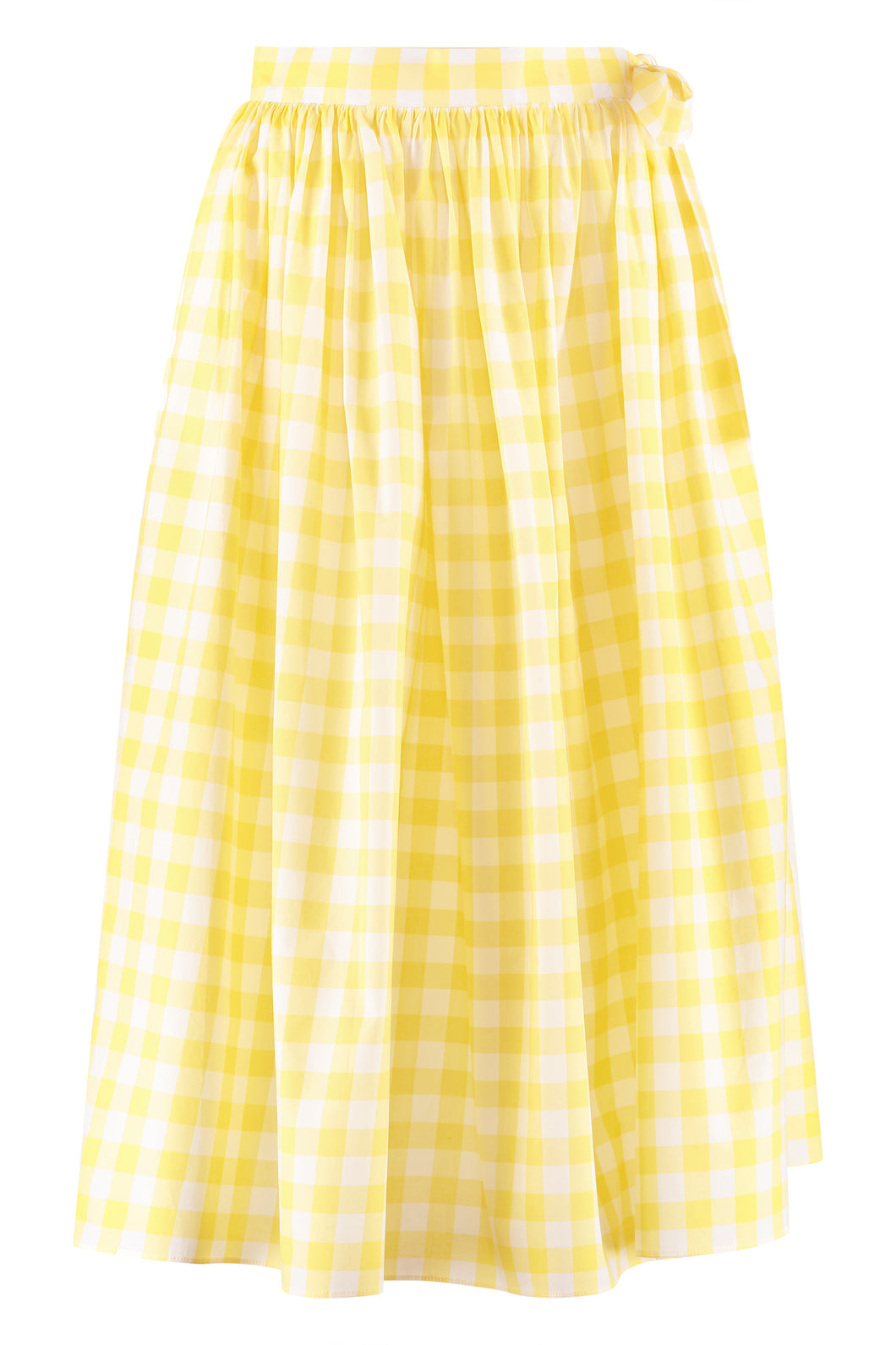 Gingham full skirt
