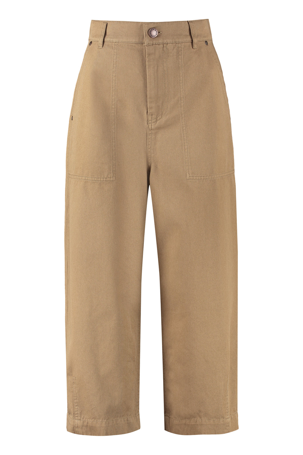 Cotton gabardine trousers