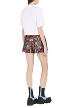 Load image into Gallery viewer, Embroidered cotton cropped T-shirt
