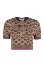 Load image into Gallery viewer, All-over logo knitted t-shirt
