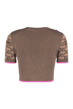 Load image into Gallery viewer, All-over logo knitted t-shirt

