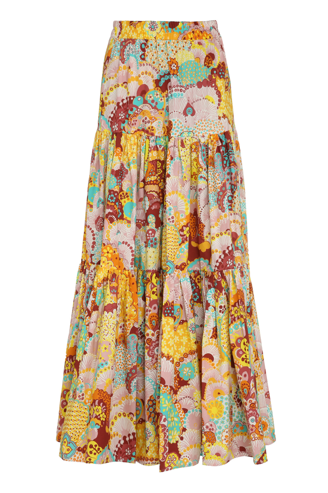 Big printed cotton skirt