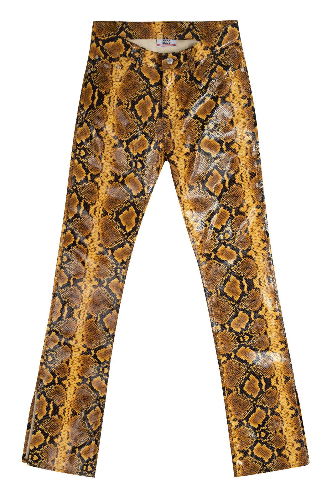 Faux leather trousers
