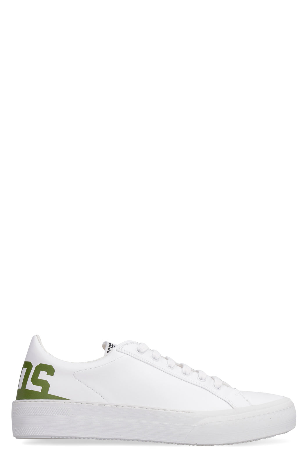 Faux leather sneakers