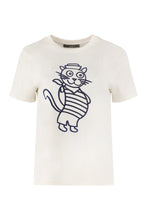 Load image into Gallery viewer, Cotton crew-neck T-shirt
