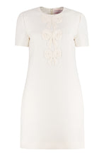 Load image into Gallery viewer, Embroidered crêpe dress
