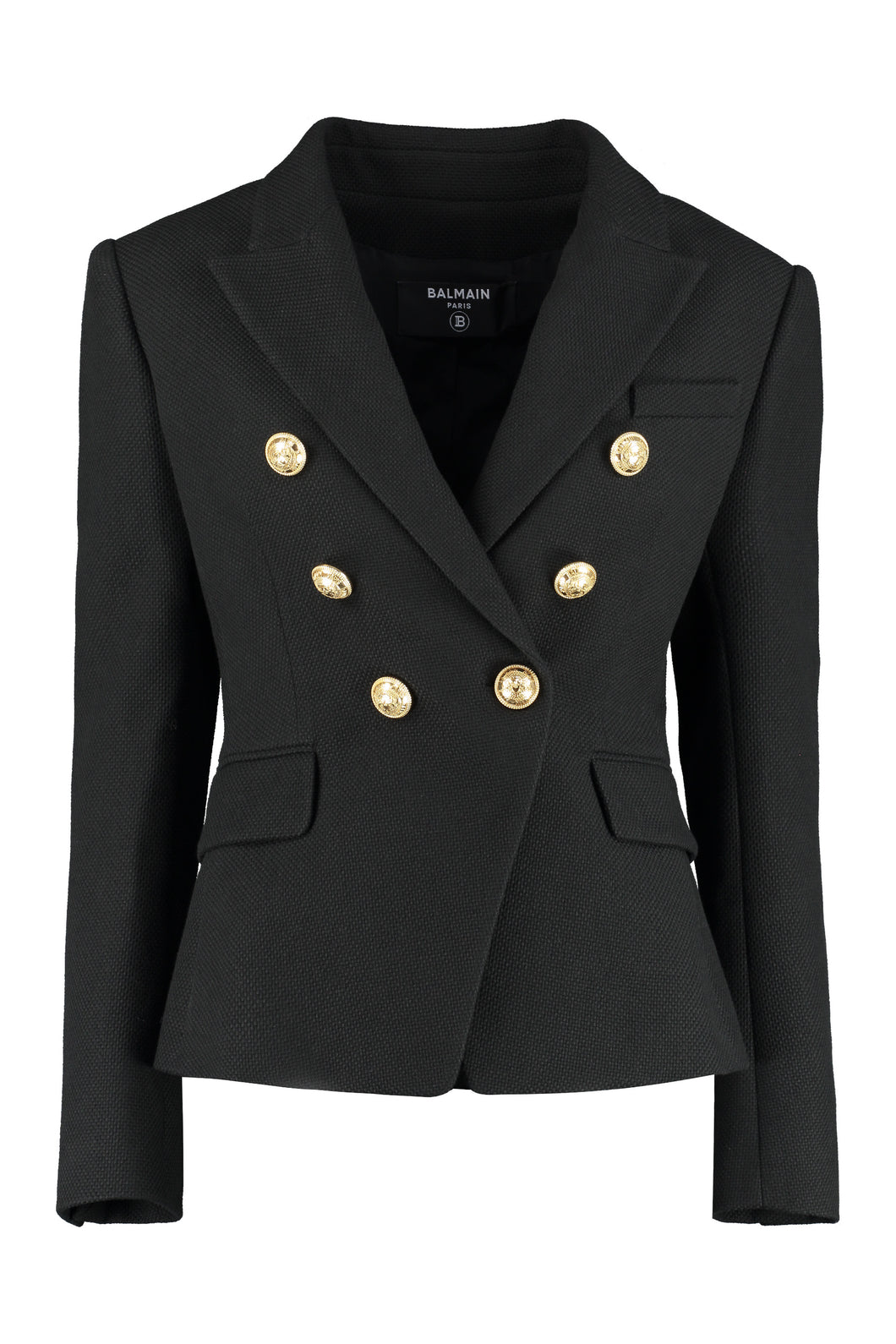 Cotton double-breasted blazer