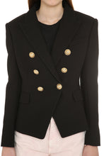 Load image into Gallery viewer, Cotton double-breasted blazer
